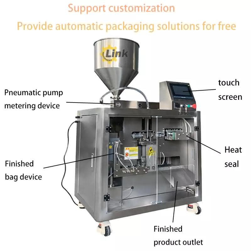 Tomato paste packaging machine