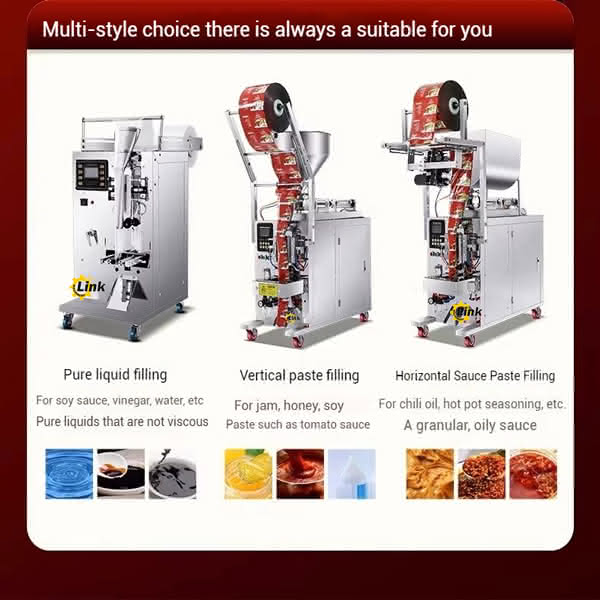 Various types of packaging machines Various types of packaging machines