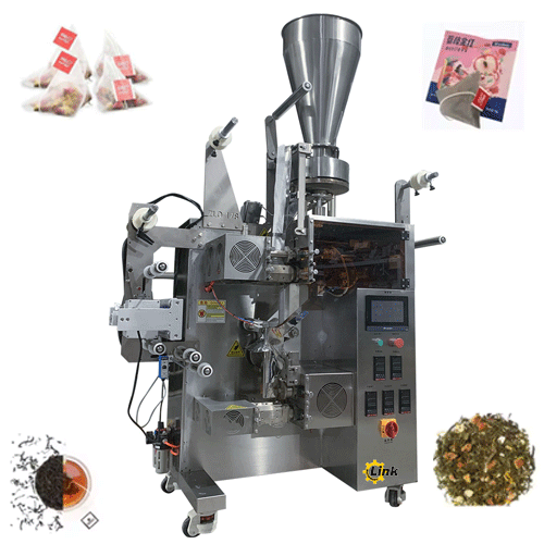 Tea bag label and string packaging equipment included