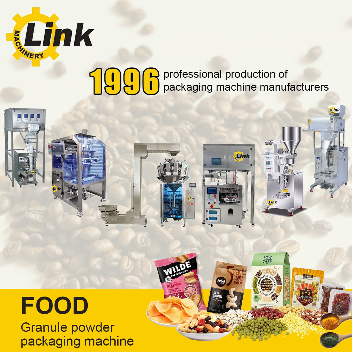 Coffee bean packaging machine