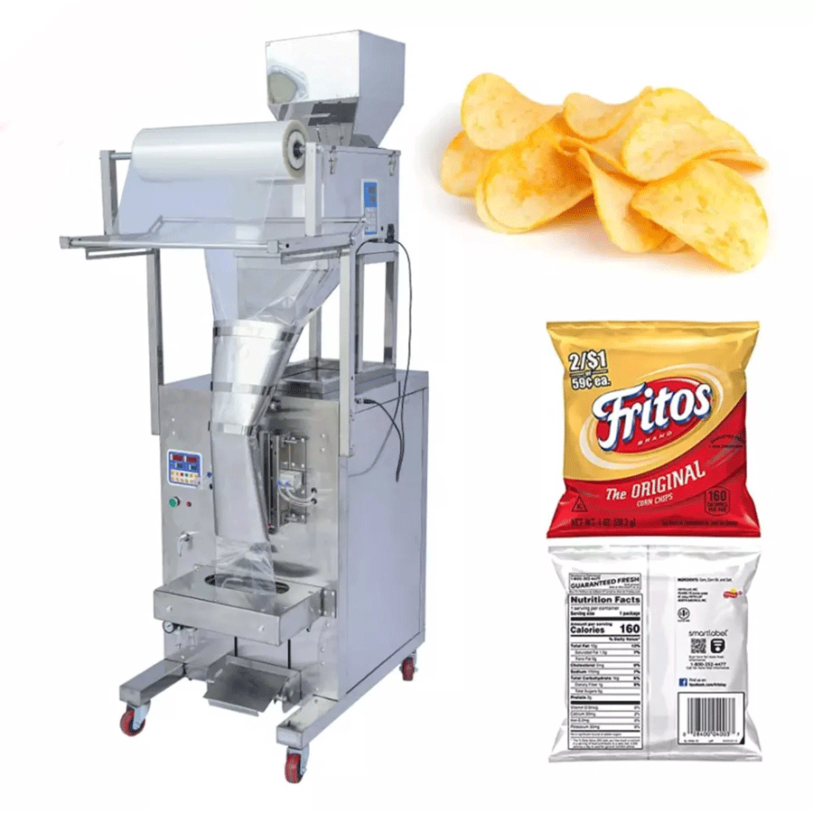 Potato chips packaging machine