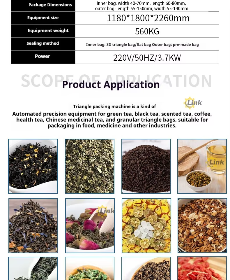 packaging for tea bags