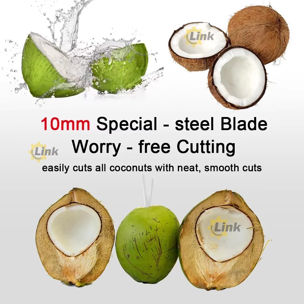 automatic coconut cutting machine