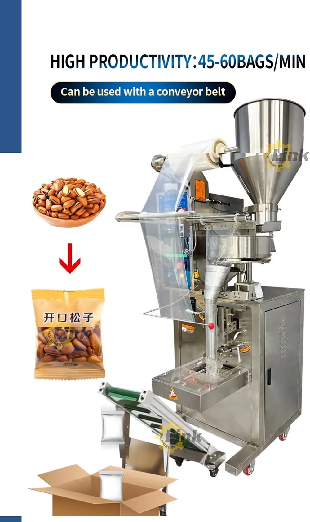 Automatic plastic packaging machine