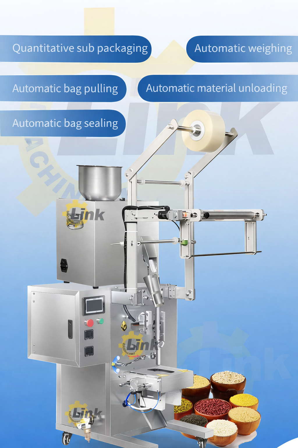 portable grain packing machine