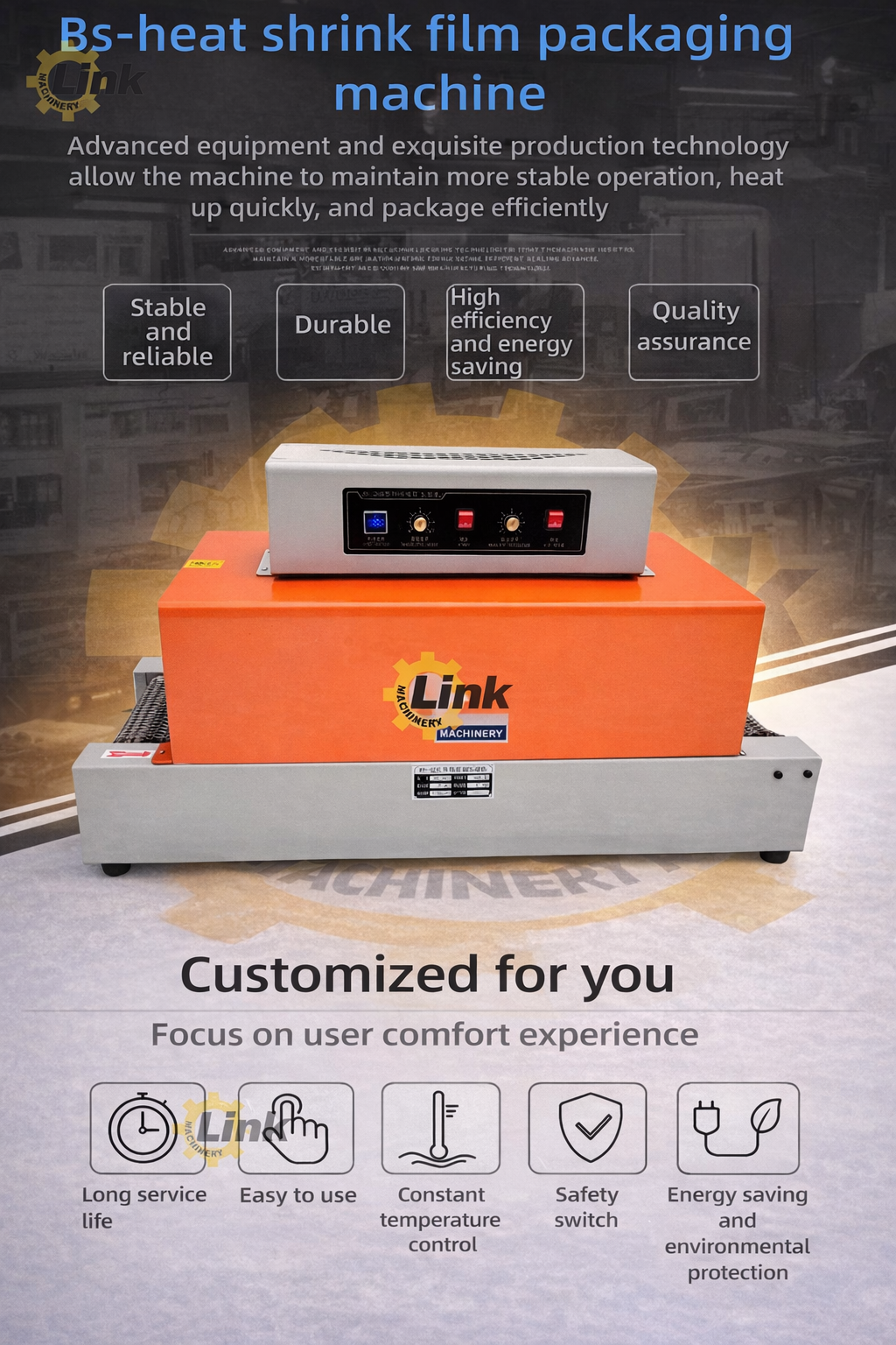 automatic heat shrink packaging machine