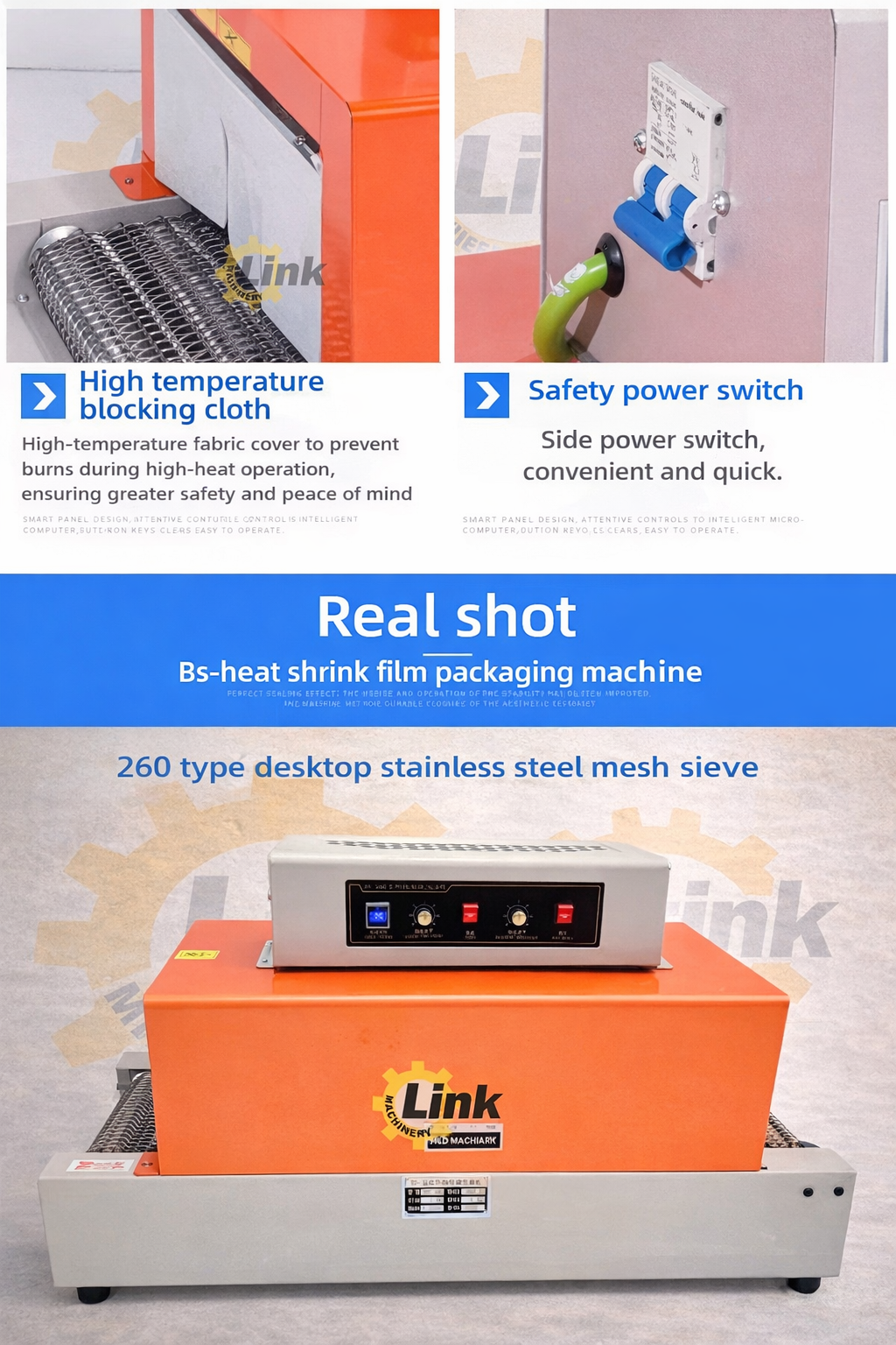 thermal heat shrink packaging machine tunnels