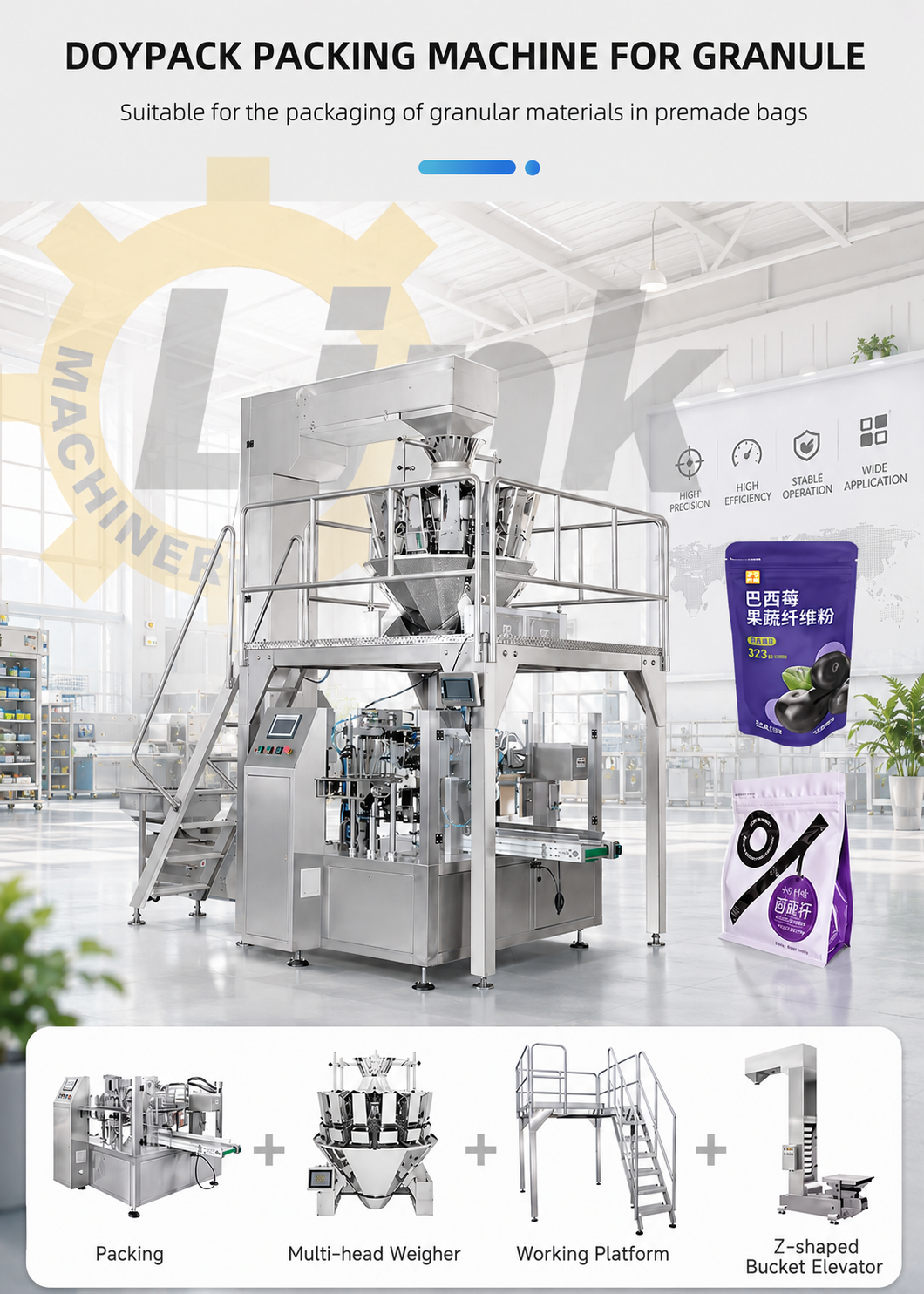 pre made bag packaging machine