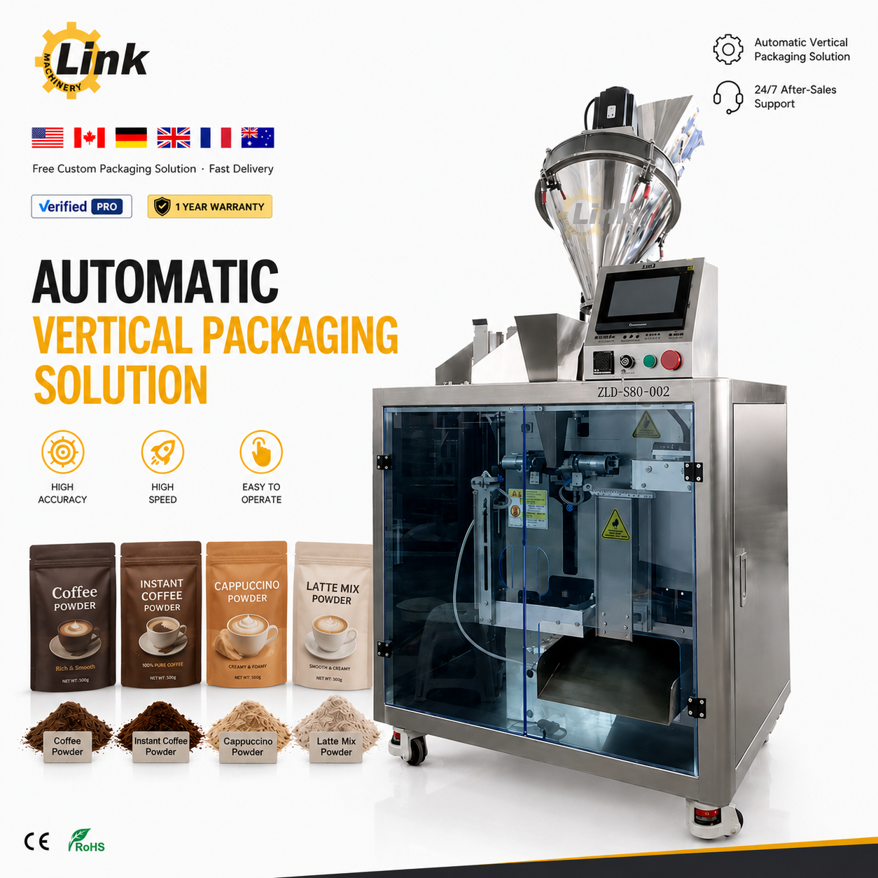 Premade Pouch Coffee Packaging Machine