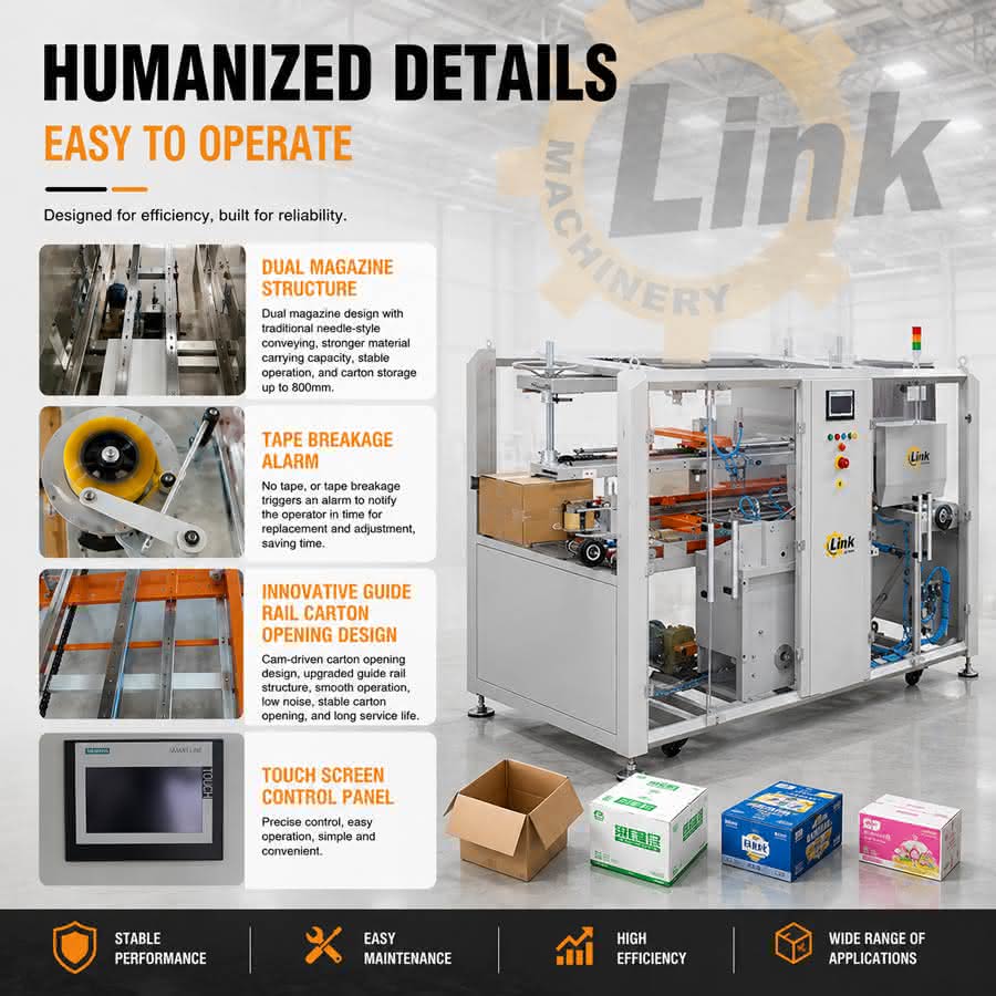 automatic carton erector machine