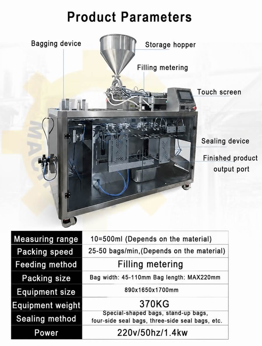 hot sauce packaging machine