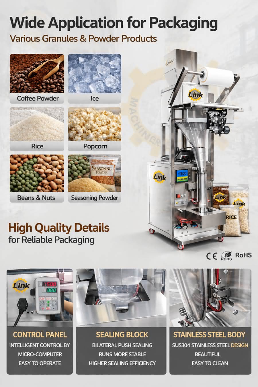 automatic ice packing machine
