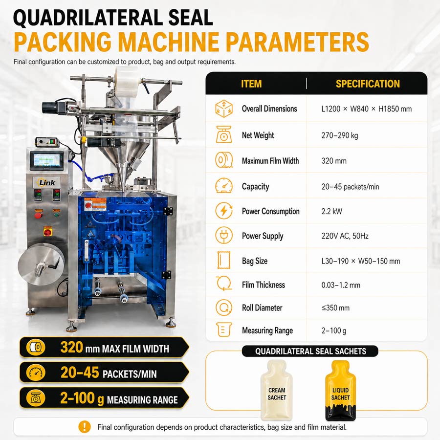 sauce packaging machine