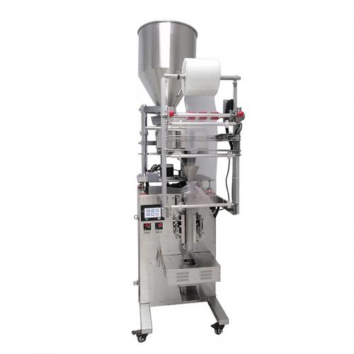 Automatic packaging machine for metering cup of flower tea powder and tea particles