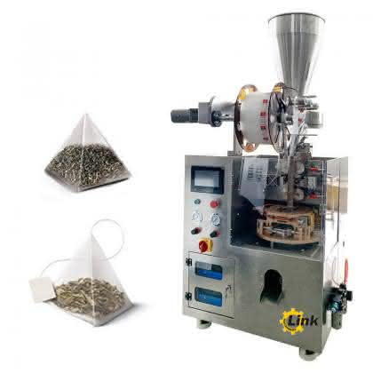 High speed tea packaging machine, nylon triangular bag tea packaging machine