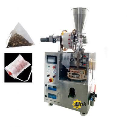 High speed tea packaging machine, nylon triangular bag tea packaging machine