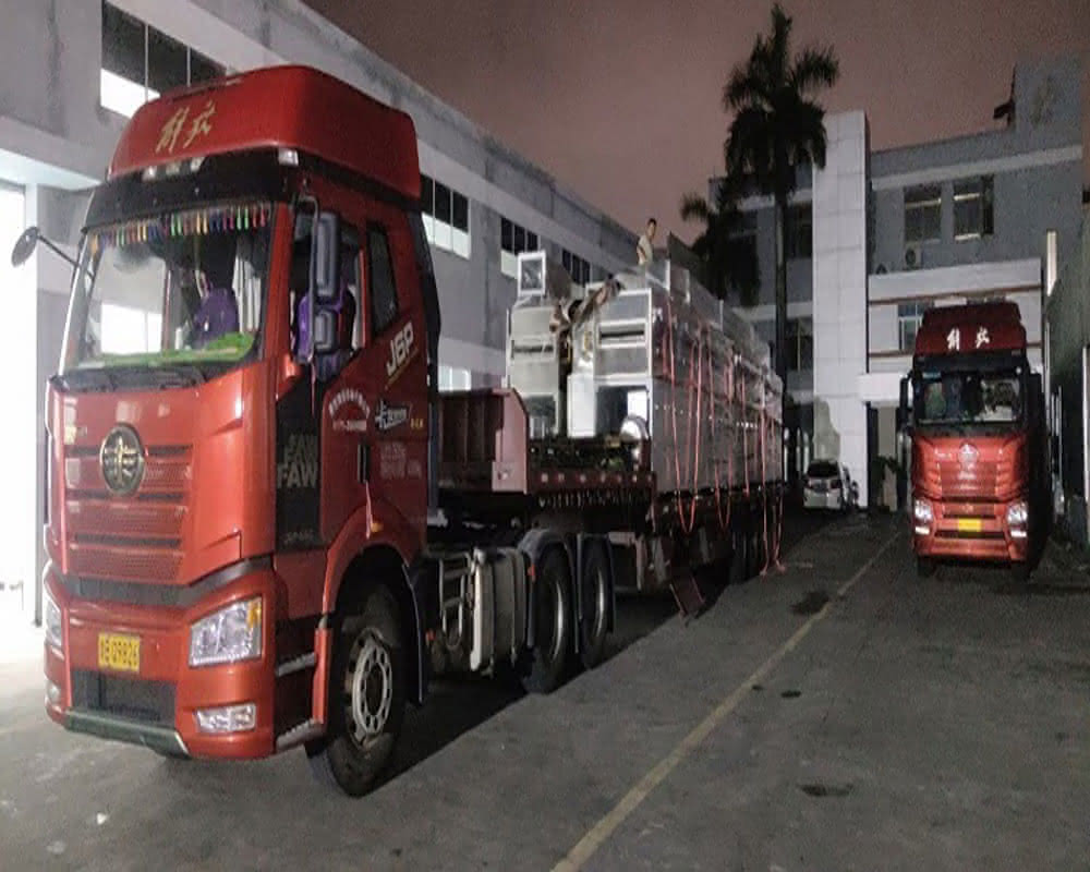 Complete the export of small particle powder packaging machine production line to Uzbekistan