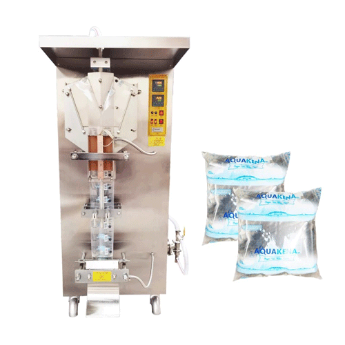 How does the pure water packaging machine produce water bags?